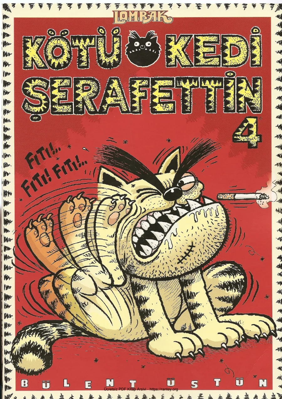 Kötü Kedi Şerafettin 4 kapak görseli