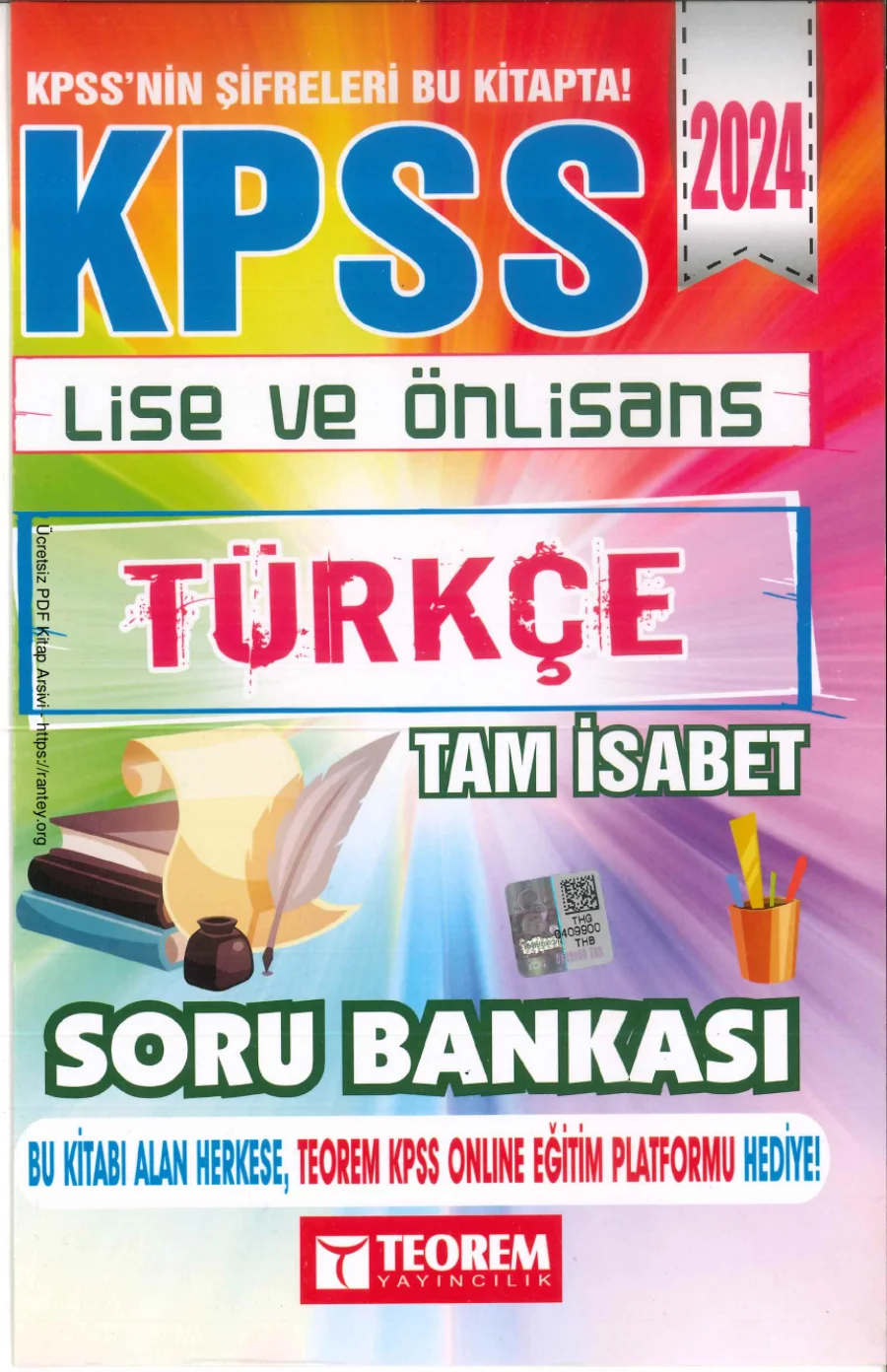 KPPS ŞİFRESİ TEOREM LİSE ÖN LİS TÜRKÇE kapak görseli