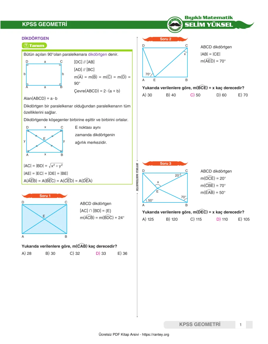 KPSS GEOMETRI dikdortgen kapak görseli