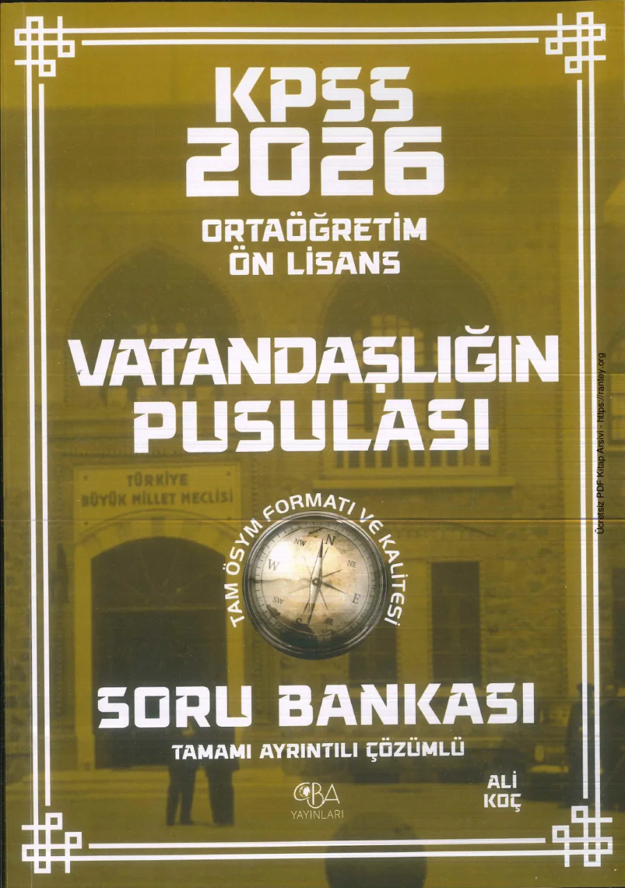 KPSS LISE ONLISANS CBA VATANDASLIK SORU BANKASI 2026 1 kapak görseli