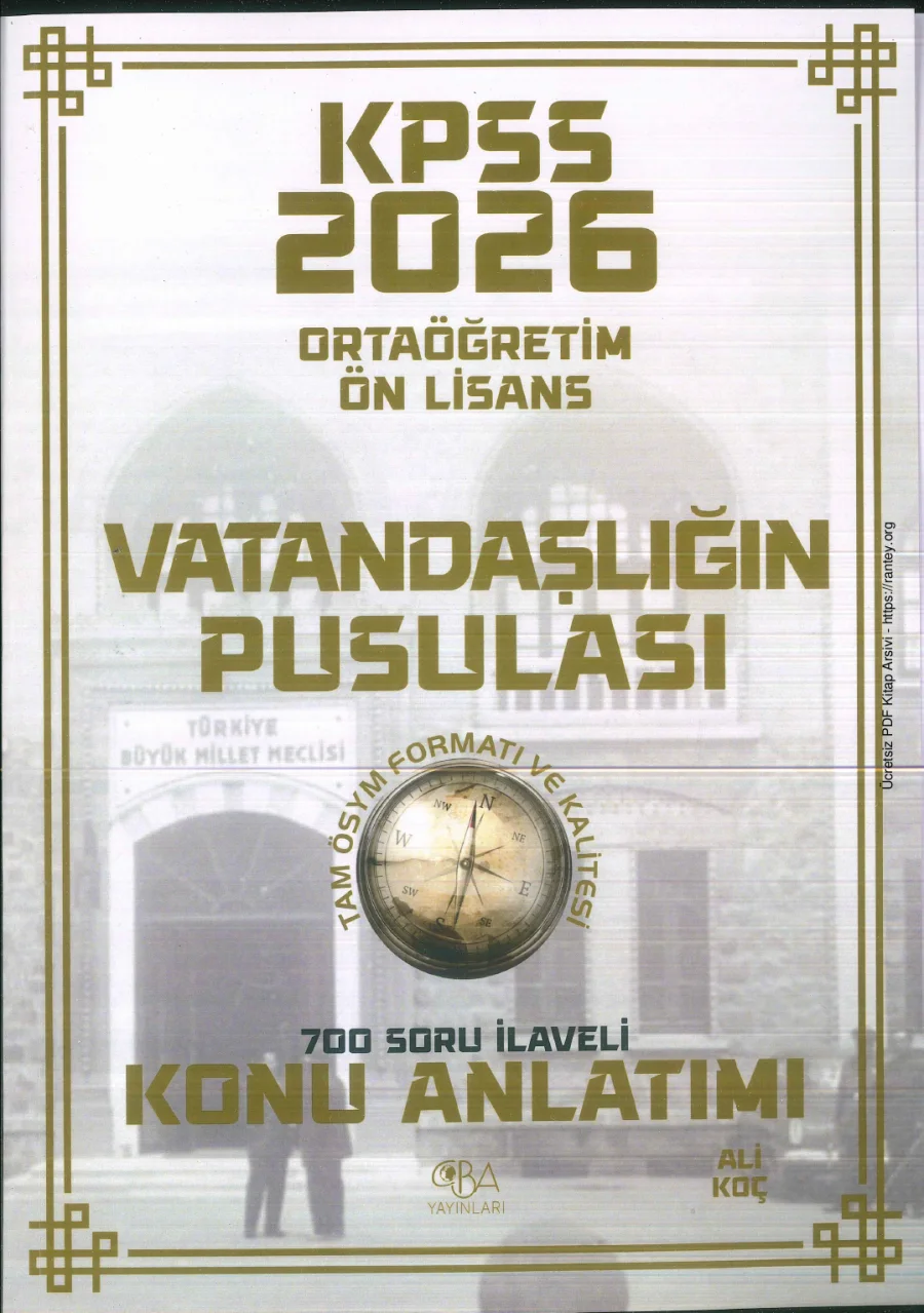 KPSS ÖNLİSANS CBA VATANDAŞLIK KONU ANLATIMI 2026 1 kapak görseli