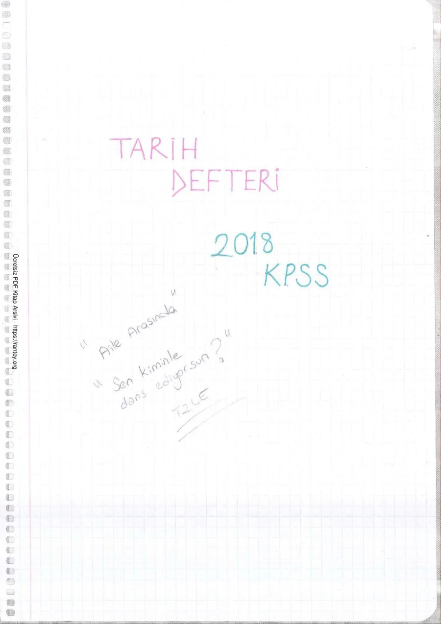 KPSS Tarih Ders Notları kapak görseli