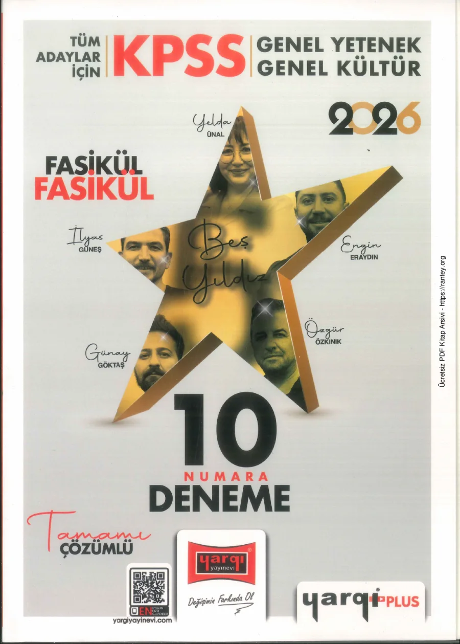 Kpss Yargı 10 numara deneme kapak görseli