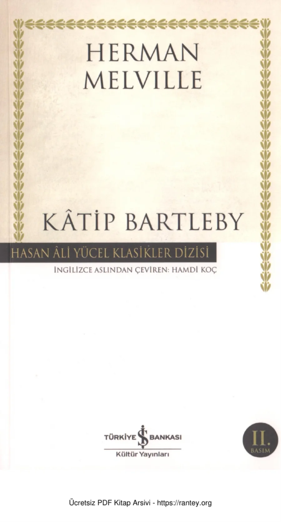 Ktip Bartleby kapak görseli