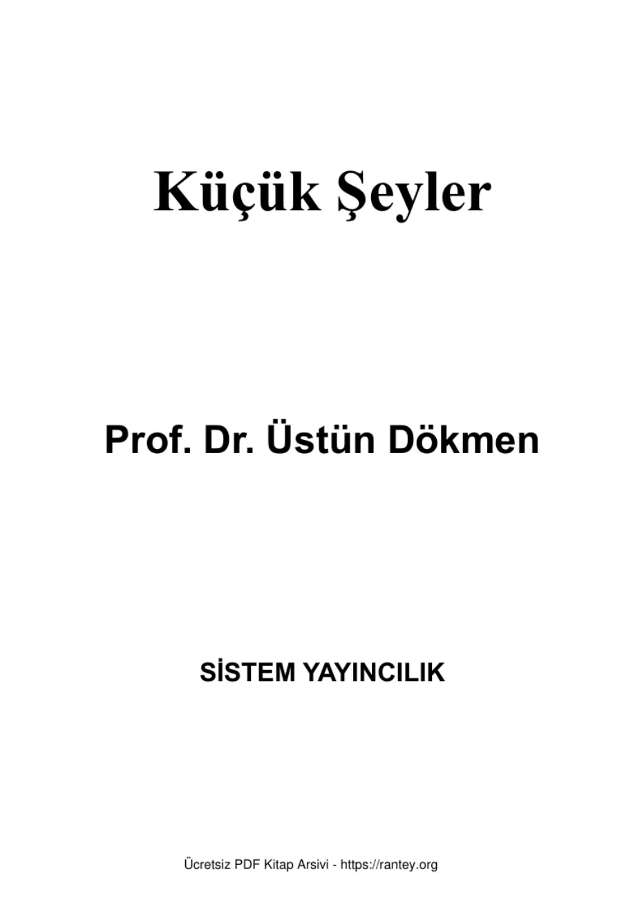 Kücük Seyler I kapak görseli