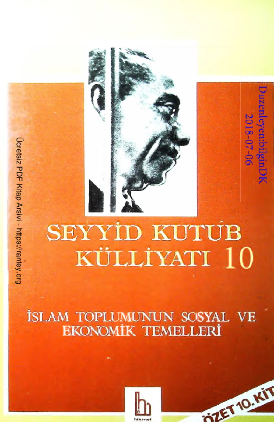 Kulliyati10Islam Toplumunun Sosyal ve Ekonomik Temelleri kapak görseli