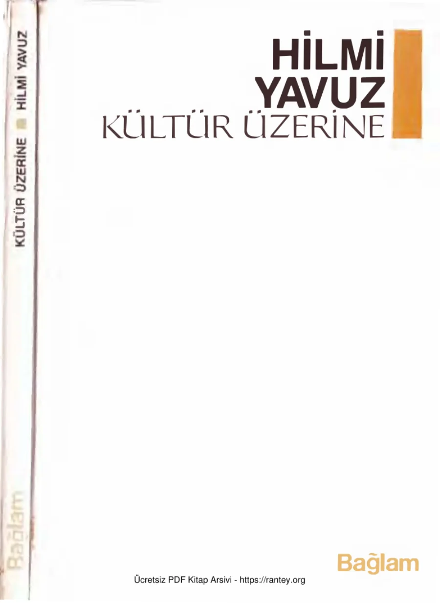 Kültür Üzerine kapak görseli