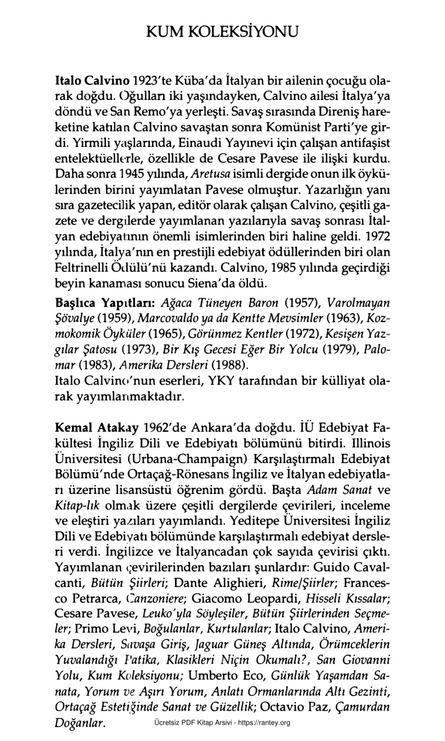 Kum Koleksiyonu kapak görseli