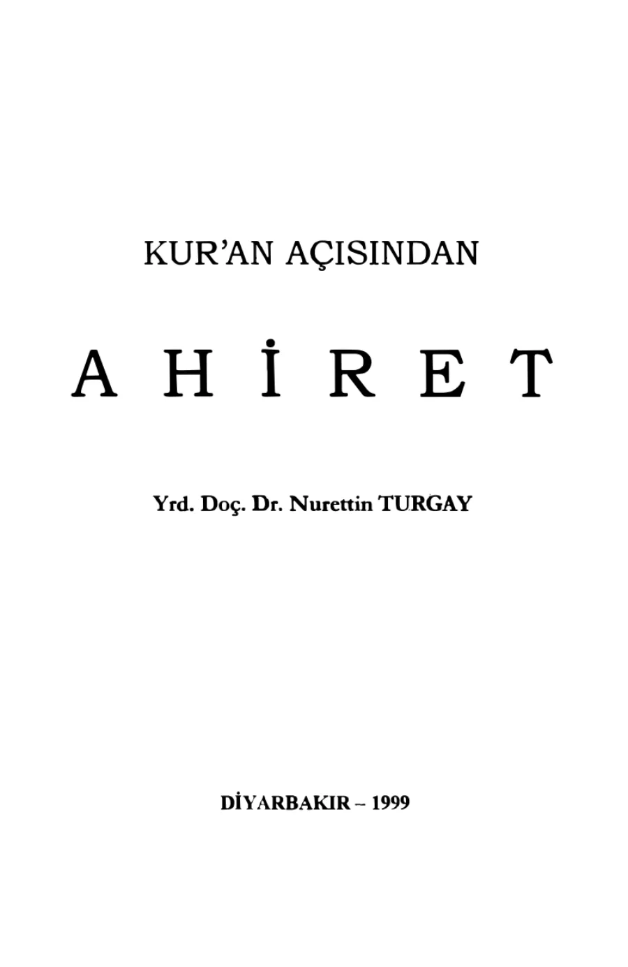 Kur'an Açısından Ahiret kapak görseli