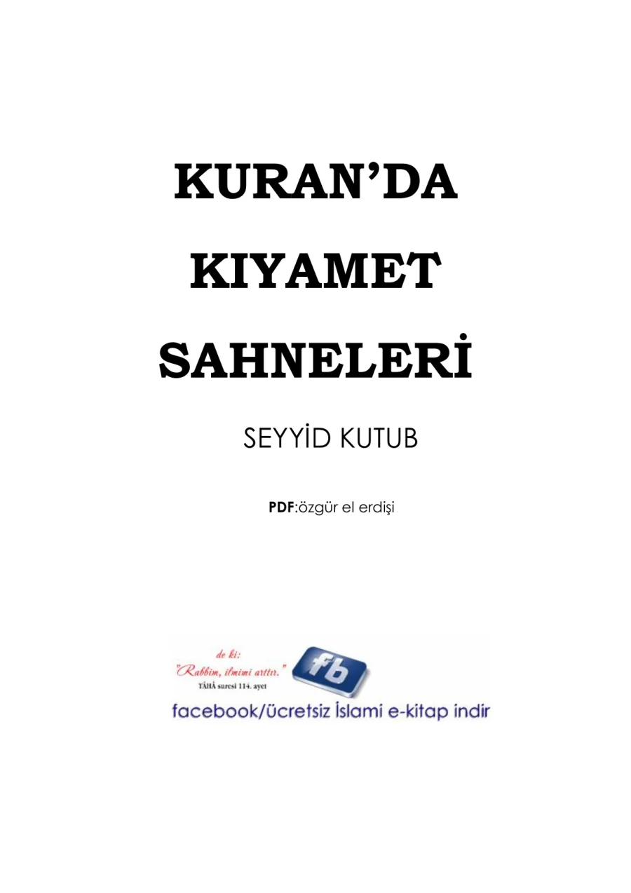 Kur'an'da Kıyamet Sahneleri kapak görseli