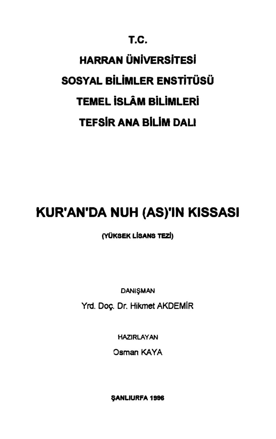 Kur'an'da Nuh Asin Kıssası kapak görseli