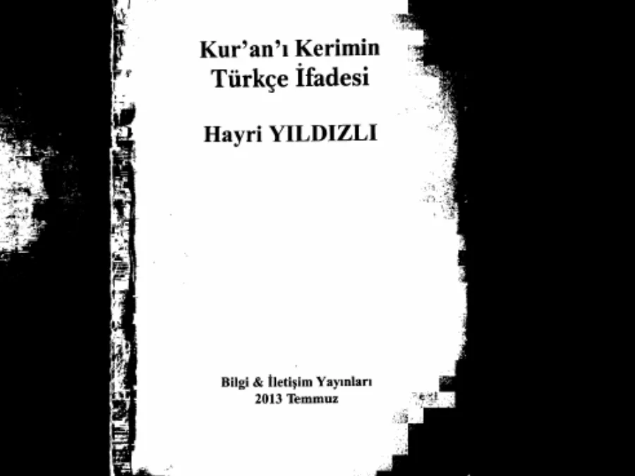 Kur'an'ı Kerim'in Türkçe Ifadesi kapak görseli