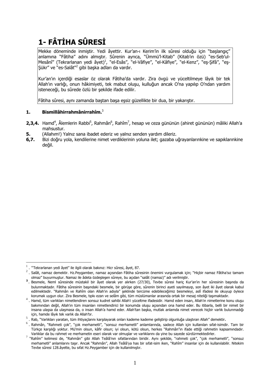 Kur'an-ı Kerim Meali PDF kapak görseli
