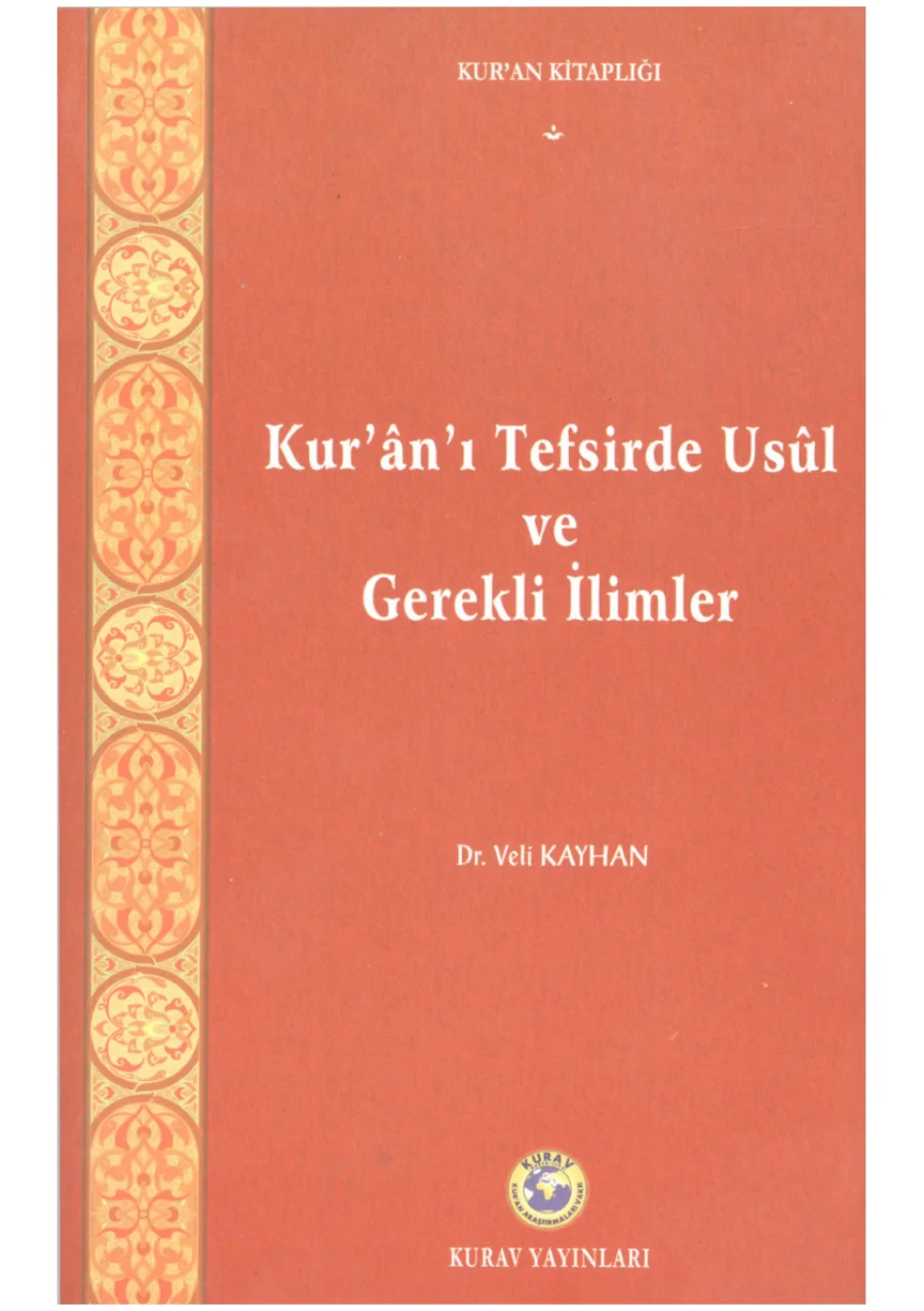 Kur'an'ı Tefsirde Usul ve Gerekli İlimler kapak görseli