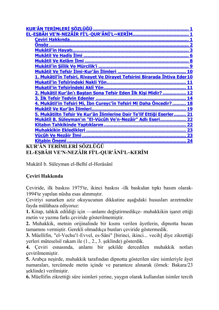 Kur'an Terimleri Sözlüğü kapak görseli
