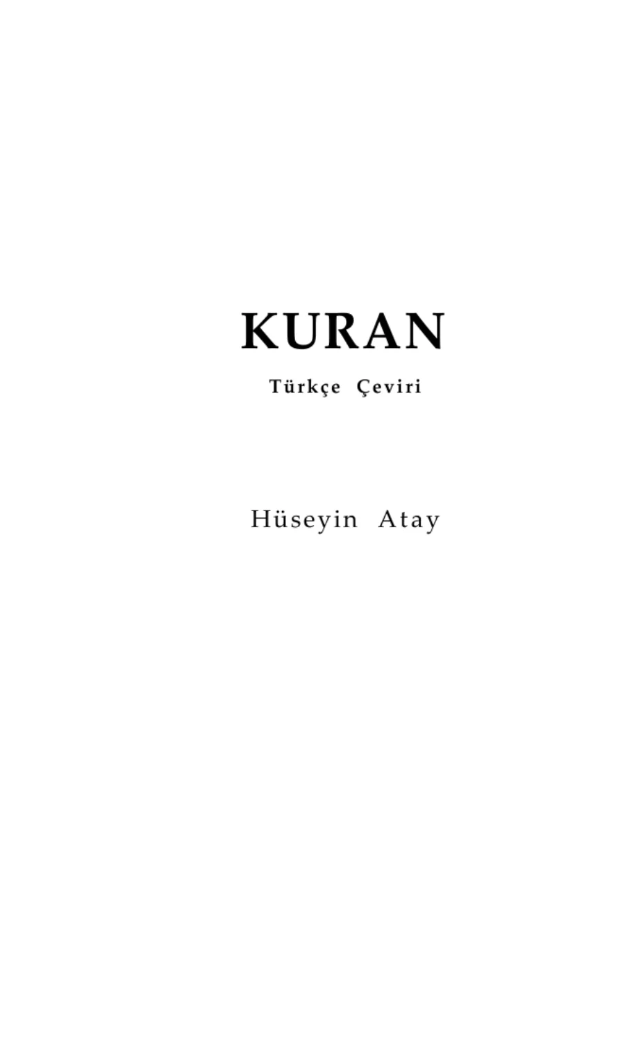 Kur'an Türkçe Ceviri kapak görseli