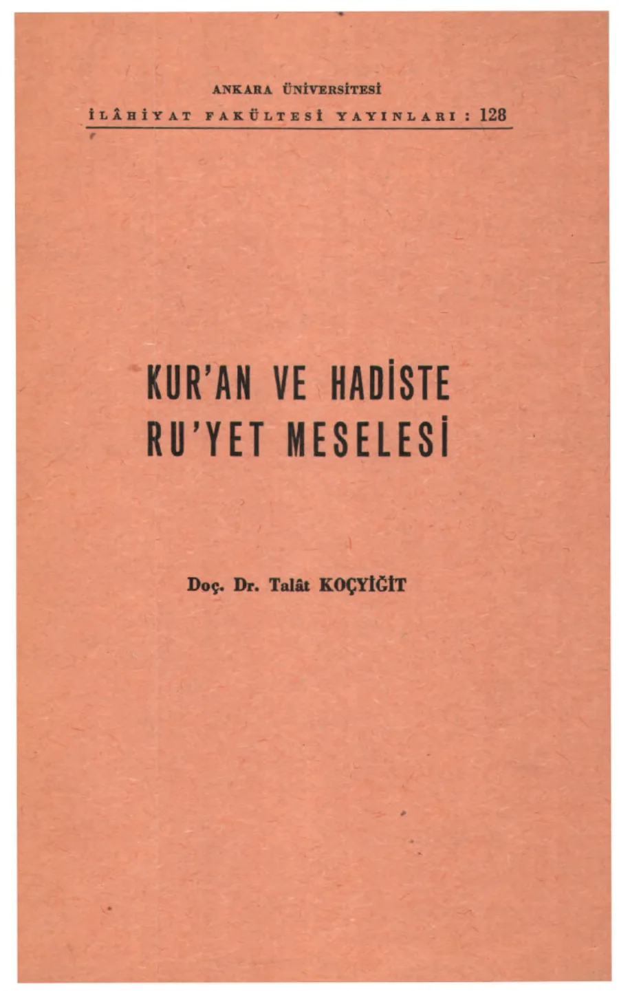 Kur'an ve Hadiste Ruyet Meselesi kapak görseli