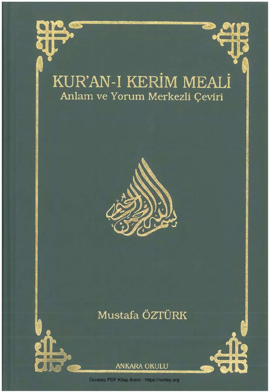 Kuranı Kerim Meali kapak görseli