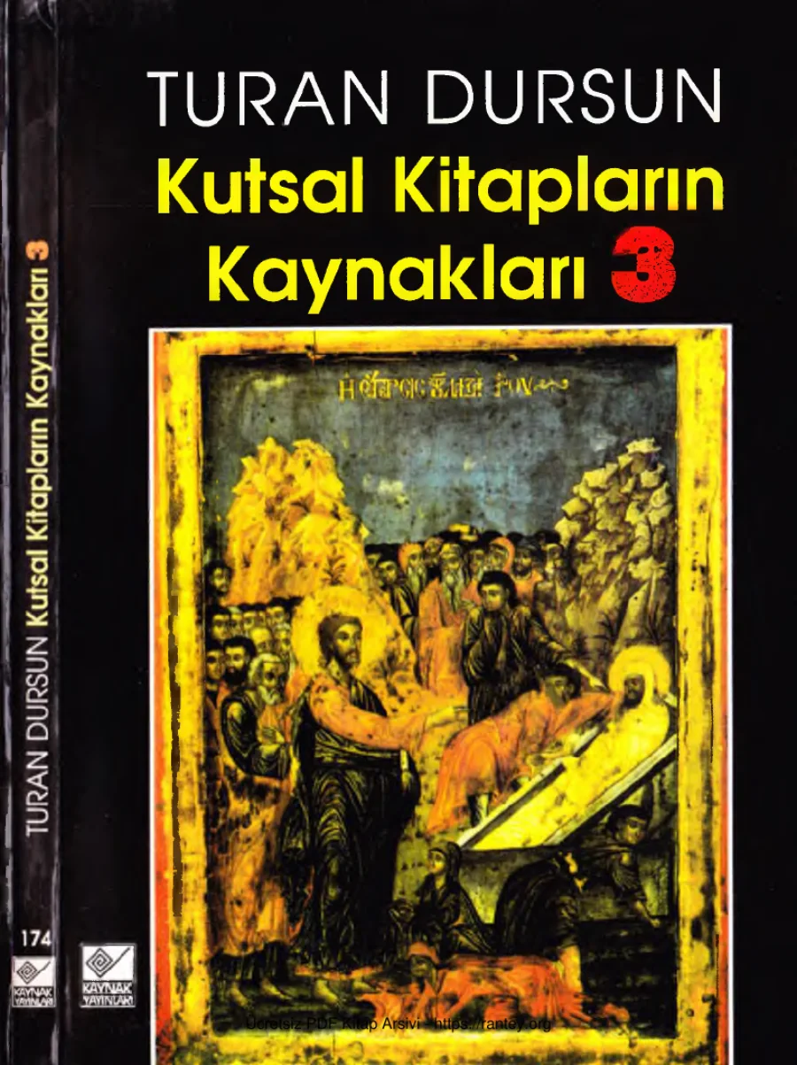 Kutsal Kitapların Kaynakları 3 kapak görseli
