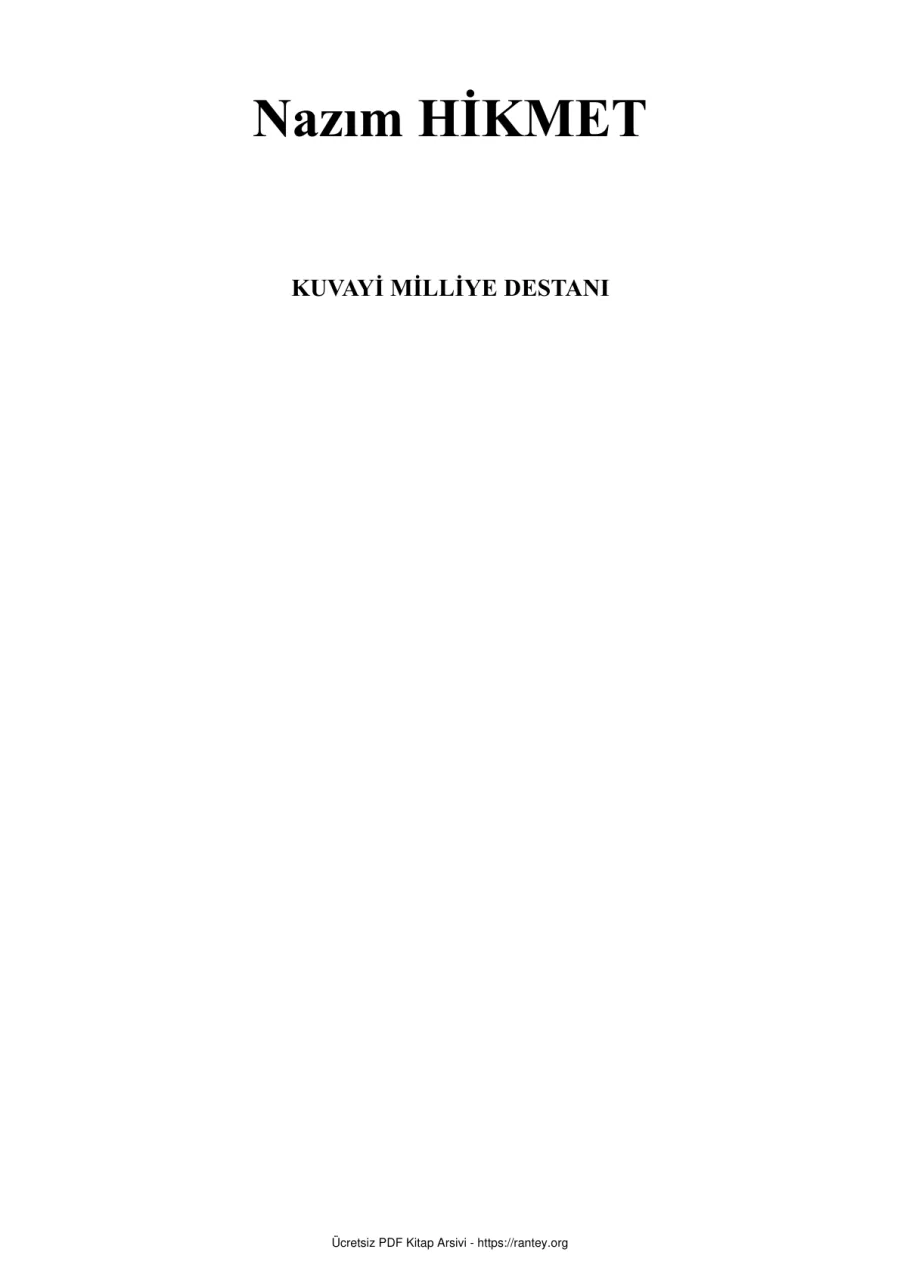 Kuvayi Milliye Destanı kapak görseli