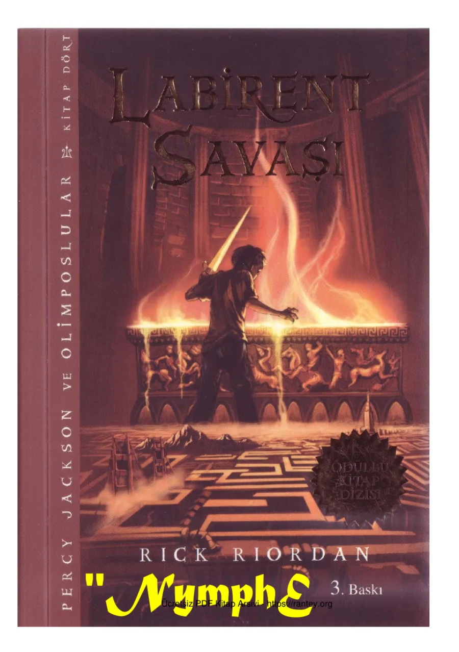 Labirent Savaşı Percy Jackson ve Olimposlular 4 kapak görseli