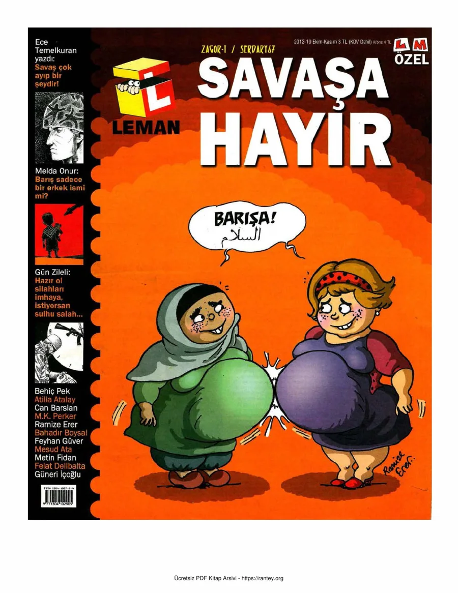 LeMan 2012 Savaşa Hayır Özel kapak görseli