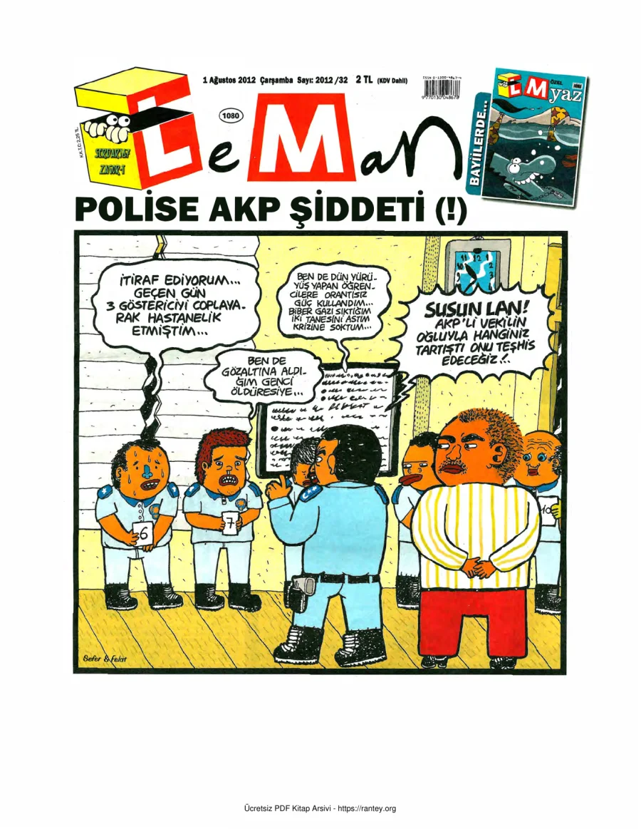 LeMan 2012 Sayı 1080 kapak görseli