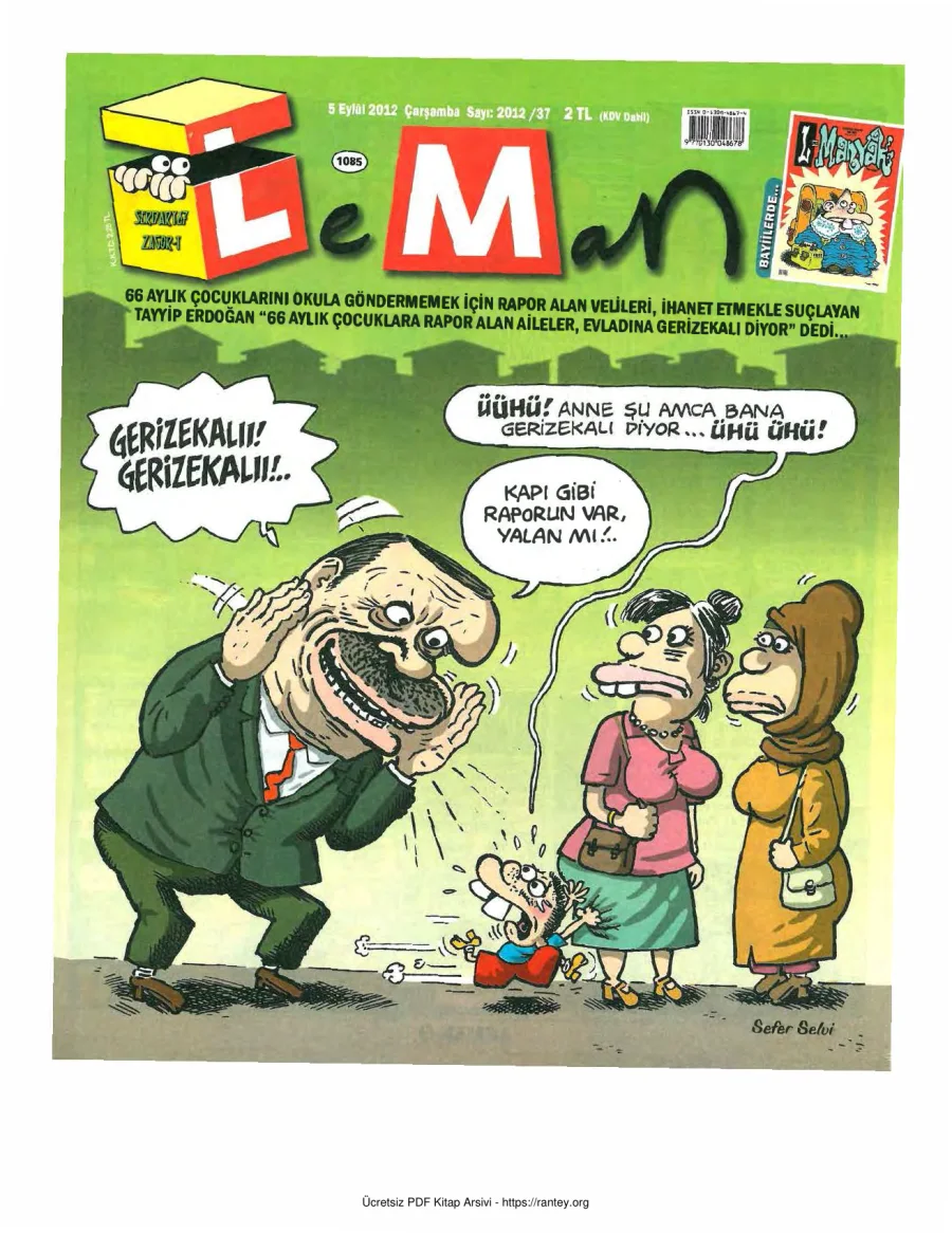 LeMan 2012 Sayı 1085 kapak görseli