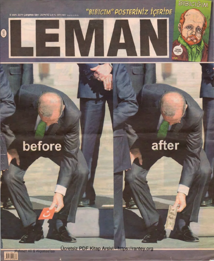LeMan 2014 Sayı 1161 4 sayfa eksik kapak görseli