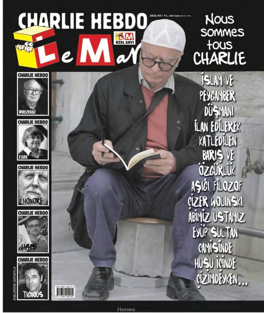 LeMan 2015 Charlie Hebdo Özel kapak görseli