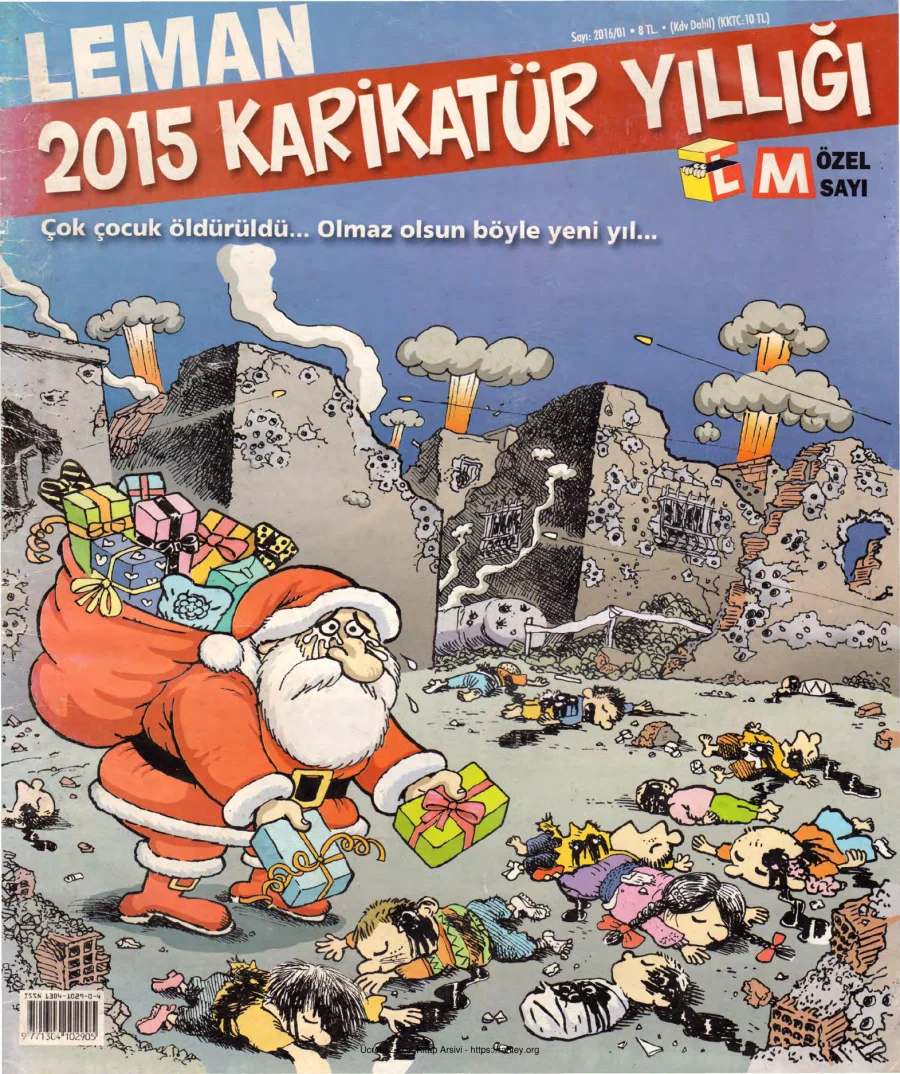 LeMan 2015 Karikatür Yıllığı kapak görseli