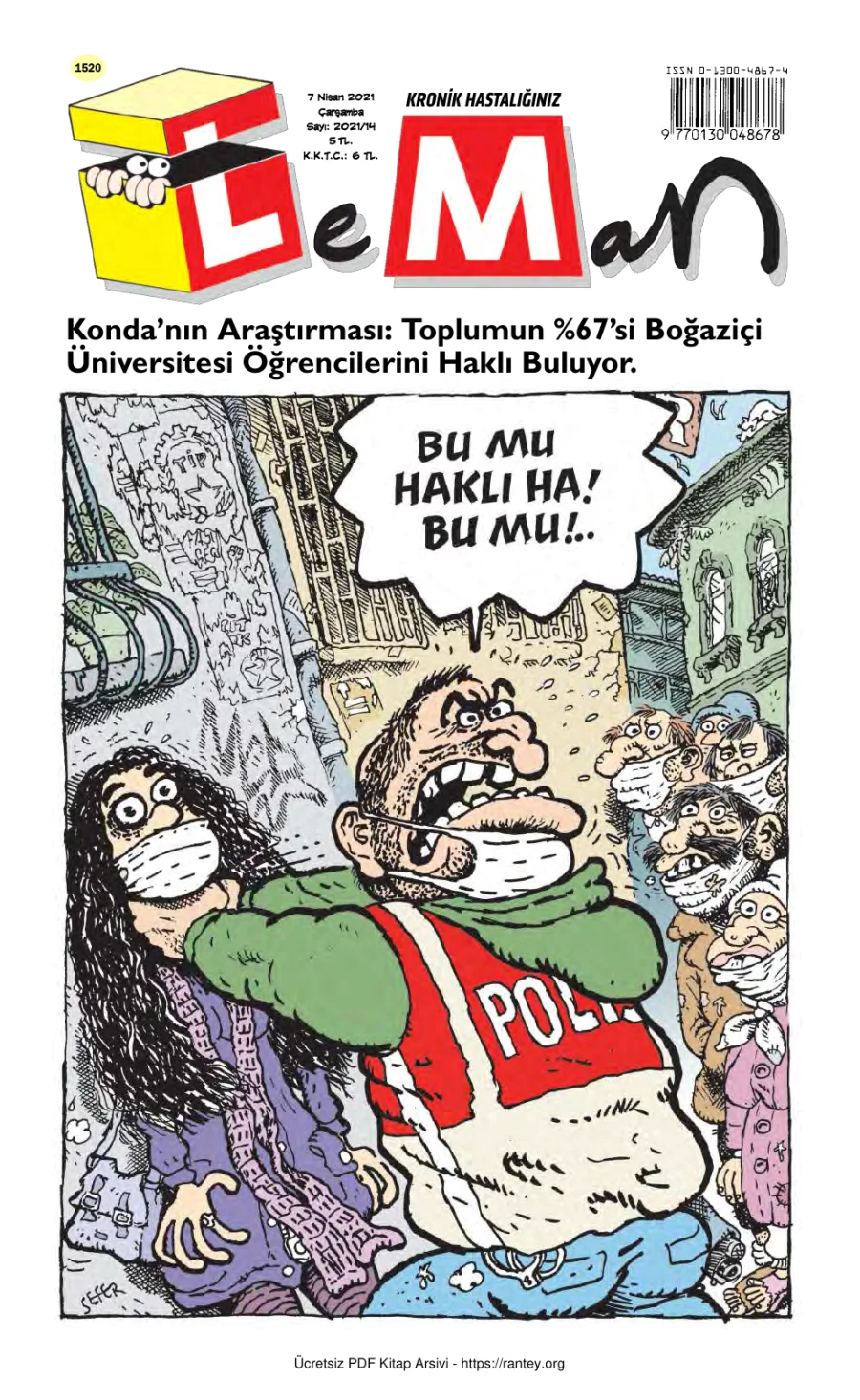 LeMan 2021 Sayı 1520 kapak görseli
