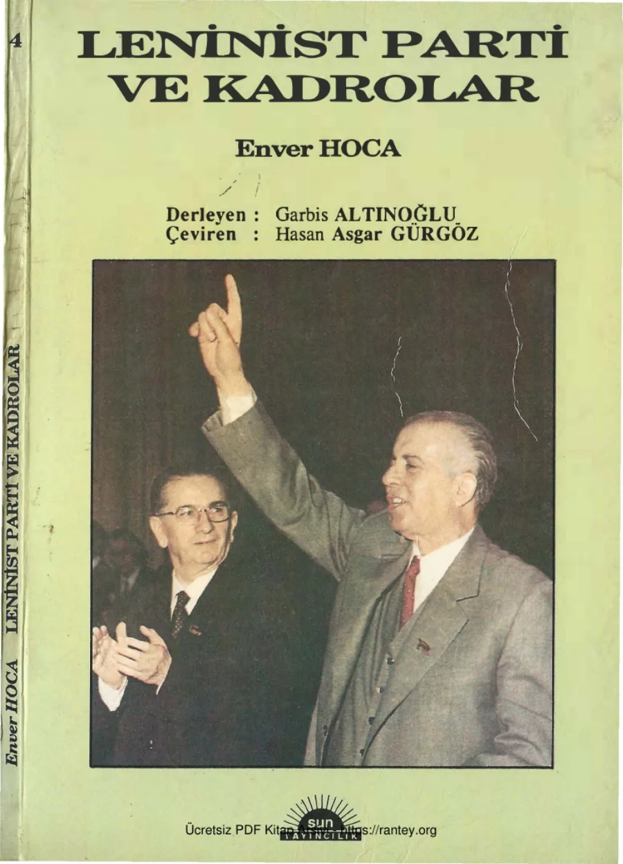 Leninist Parti ve Kadrolar kapak görseli