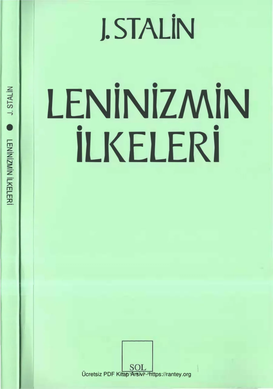 Leninizmin İlkeleri kapak görseli