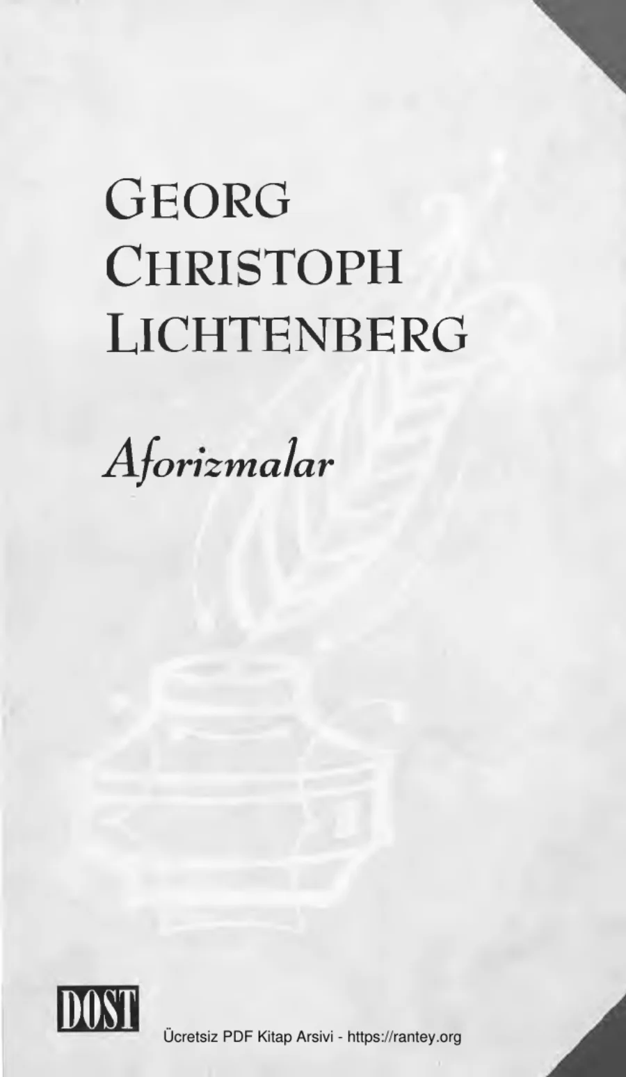 Lichtenberg Aforizmalar kapak görseli