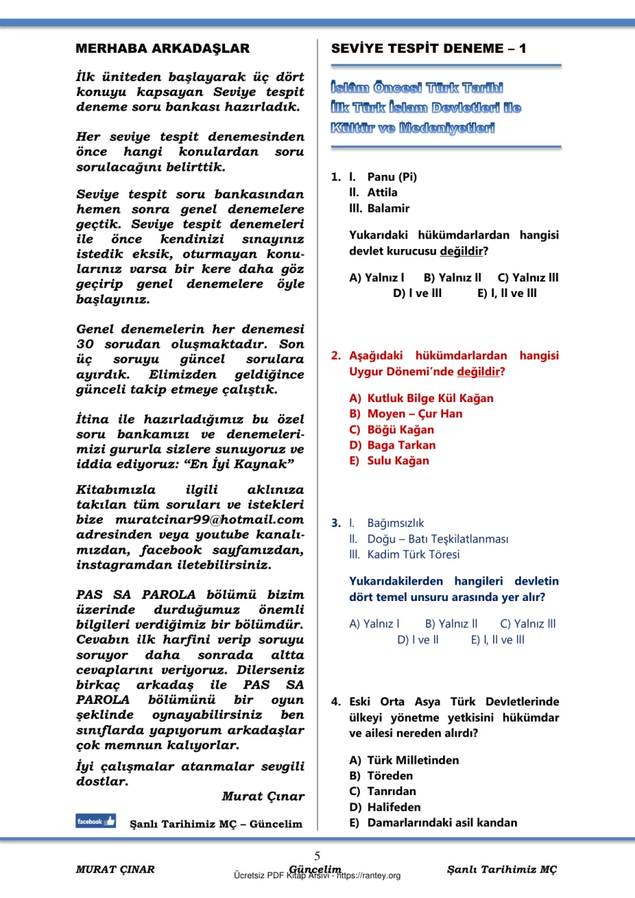 LİDER DENİZLİ MÇ SEVİYE TESPİT 1 kapak görseli