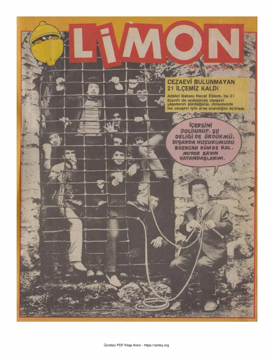 Limon 1986 Sayı 001 kapak görseli