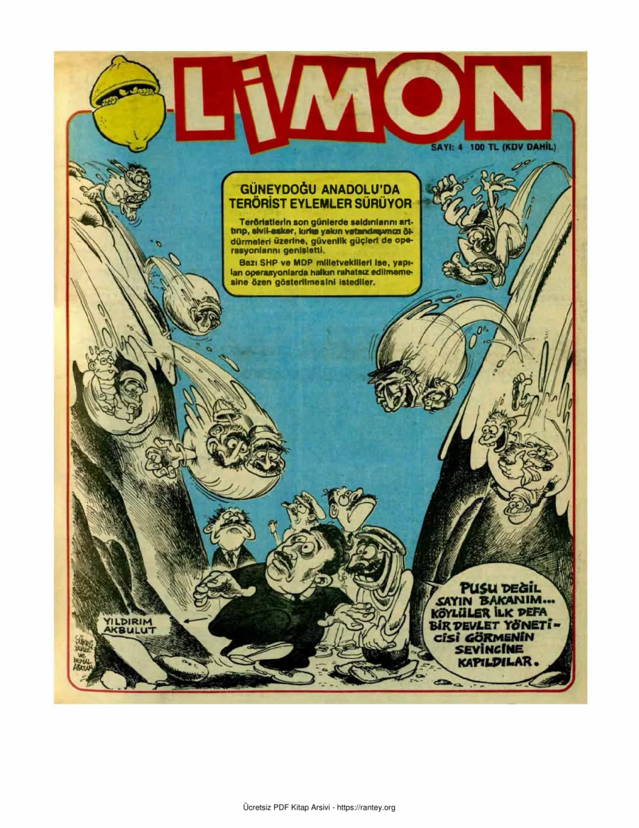 Limon 1986 Sayı 004 kapak görseli