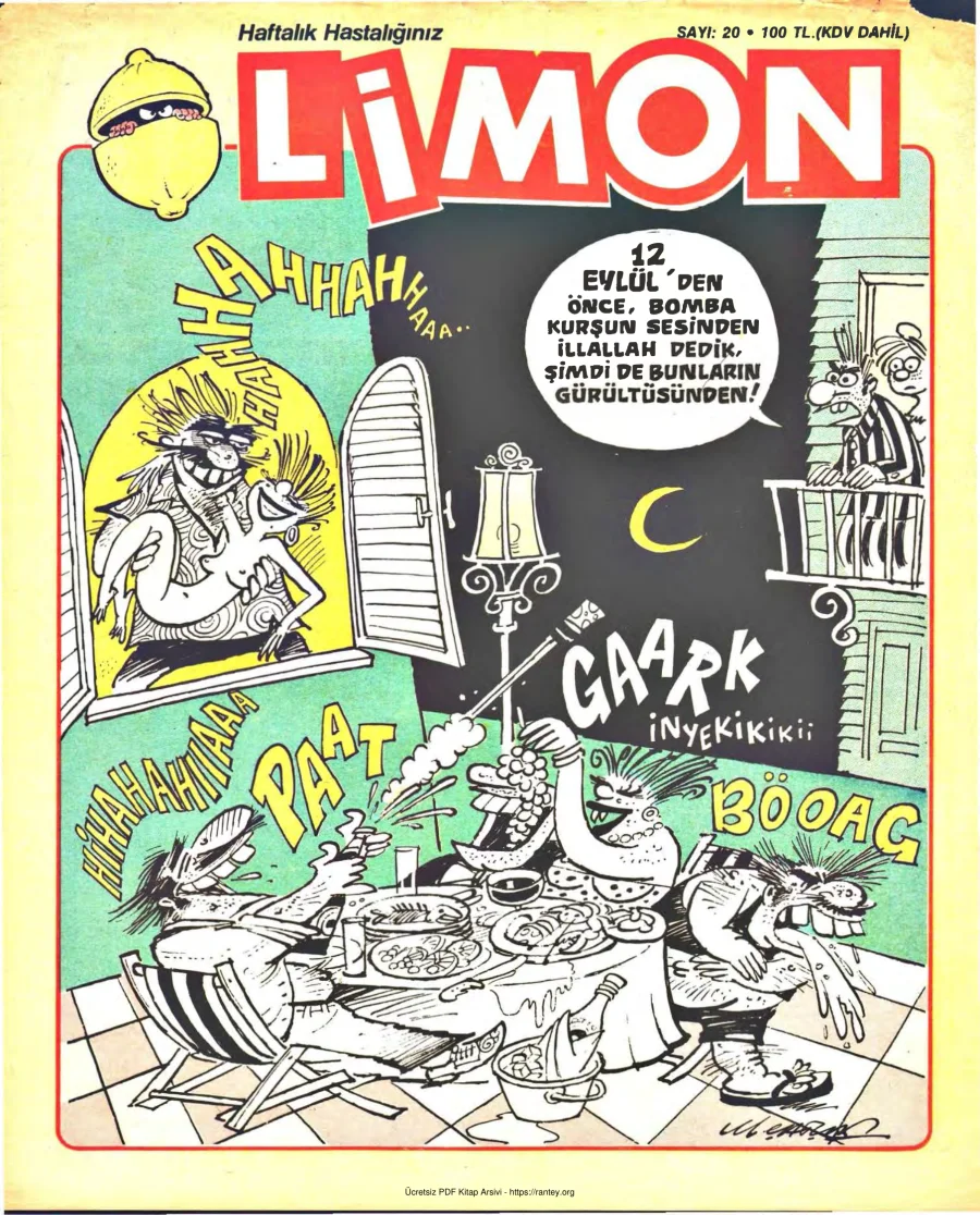 Limon 1986 Sayı 020 kapak görseli