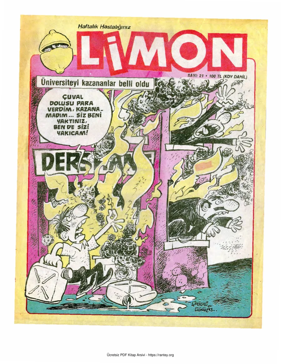 Limon 1986 Sayı 021 kapak görseli