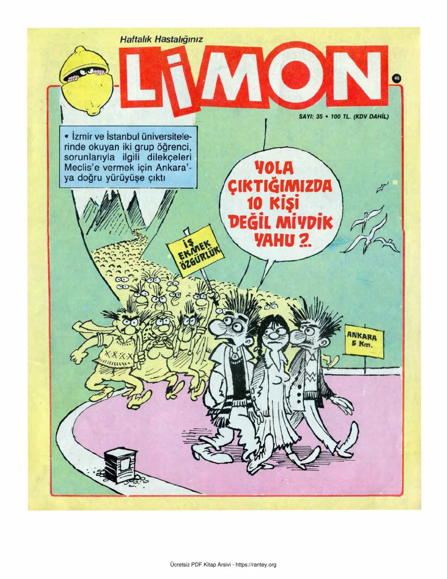 Limon 1986 Sayı 035 kapak görseli