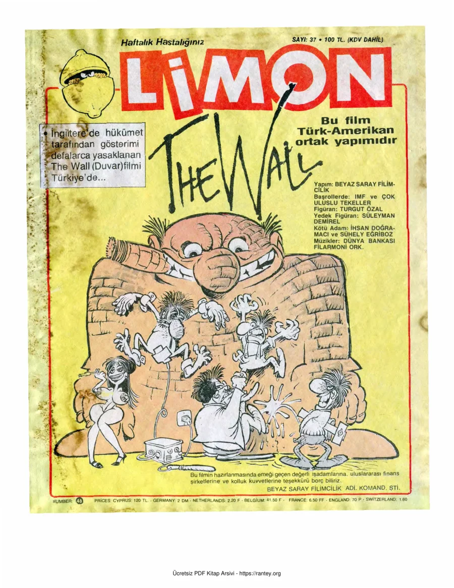 Limon 1986 Sayı 037 kapak görseli