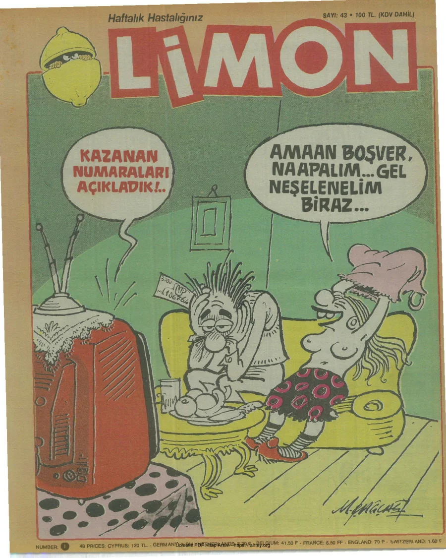 Limon 1987 Sayı 043 kapak görseli