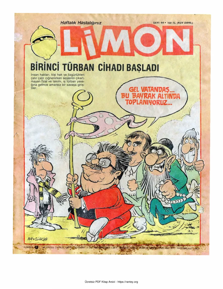 Limon 1987 Sayı 044 kapak görseli