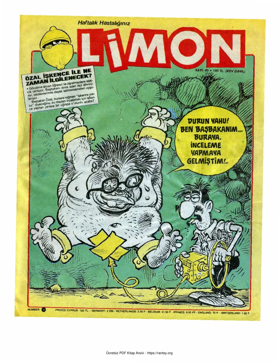 Limon 1987 Sayı 045 kapak görseli