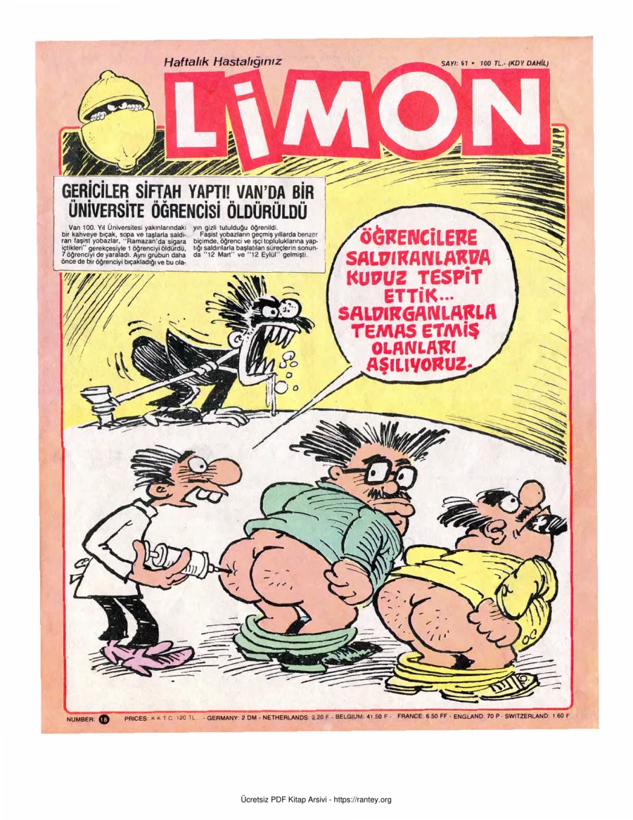 Limon 1987 Sayı 061 kapak görseli