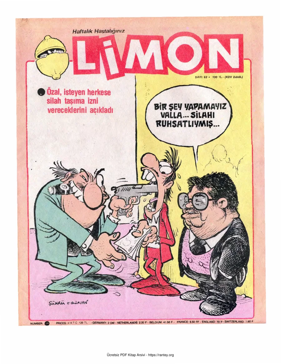 Limon 1987 Sayı 063 kapak görseli