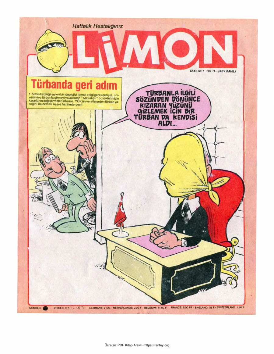 Limon 1987 Sayı 064 kapak görseli
