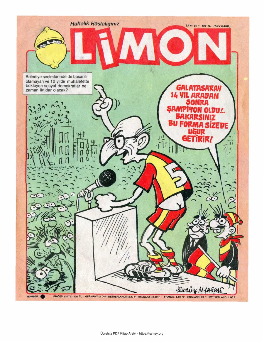 Limon 1987 Sayı 066 kapak görseli