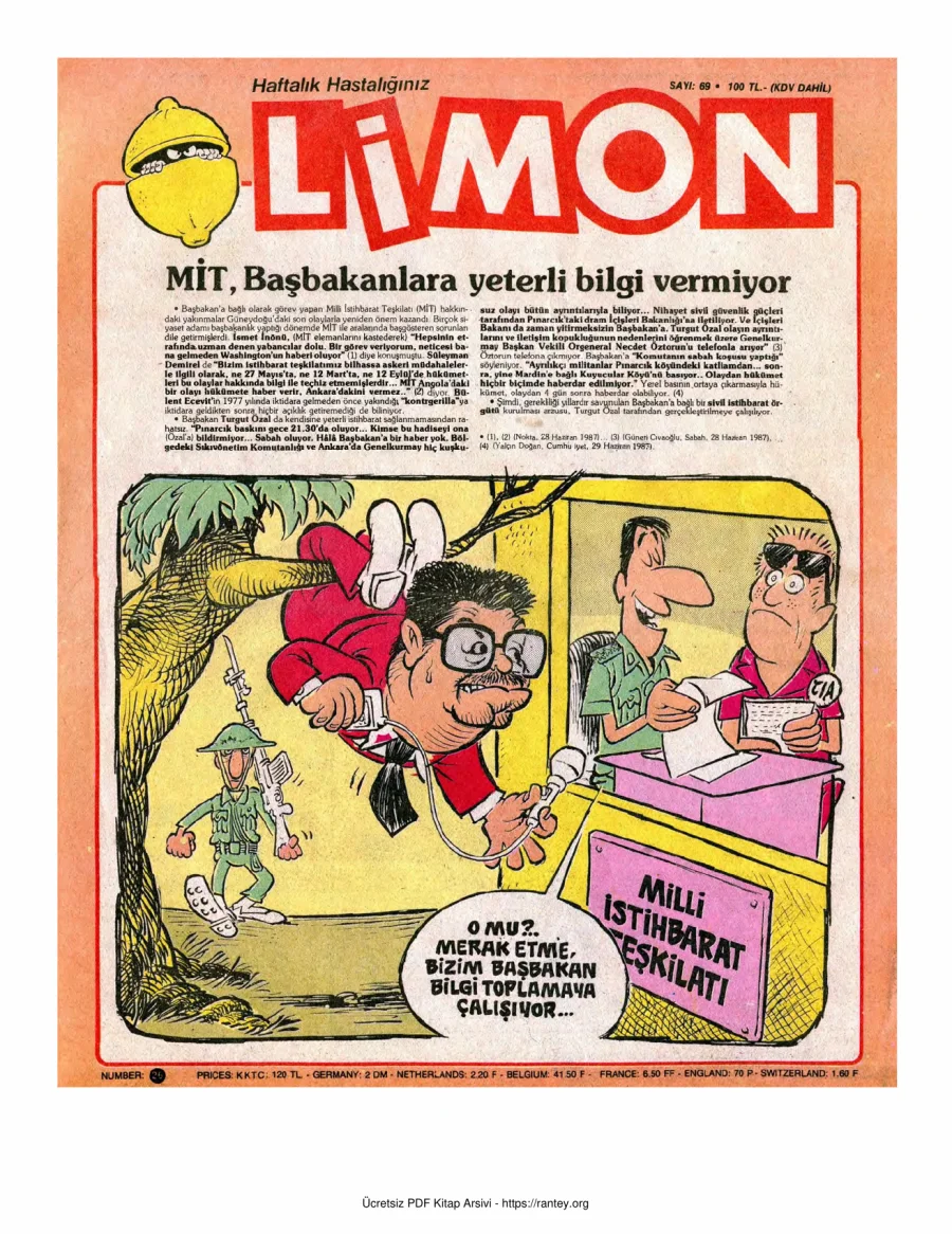 Limon 1987 Sayı 069 kapak görseli